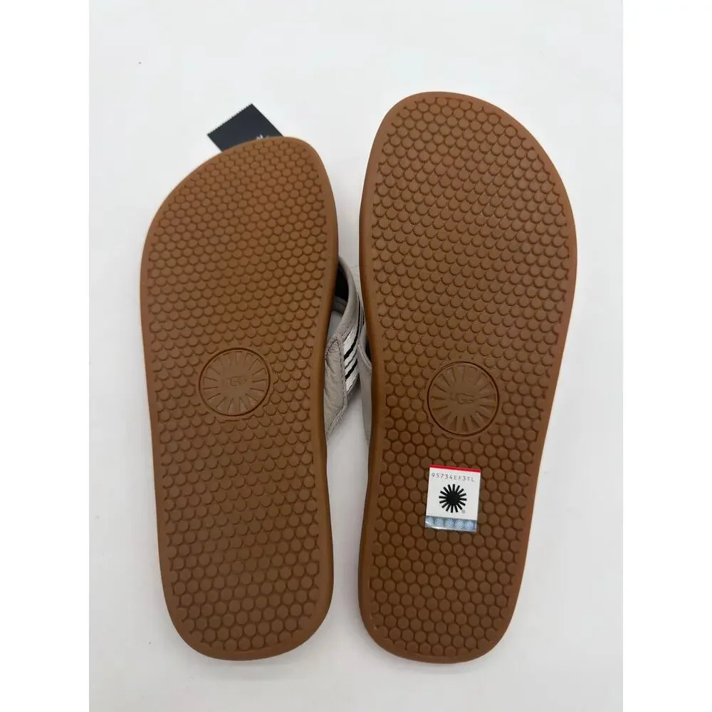 Ugg Men's Summer Beach Seaside Gray Cork Slides Comfort Casual NWB 10